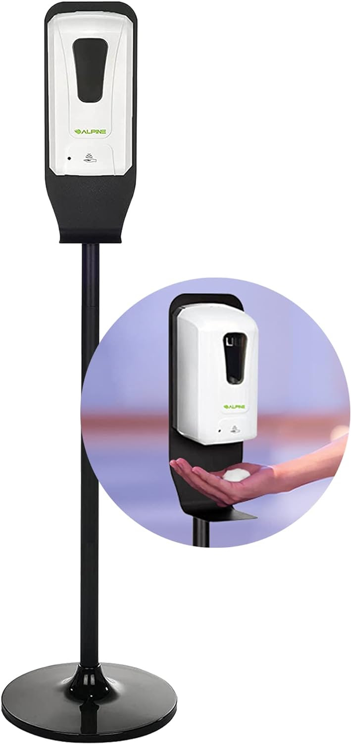 Alpine Automatic Touchless Hand Sanitizer & Soap Dispenser with Floor Stand.  3000 units. EXW New Jersey $ 9.50 unit.