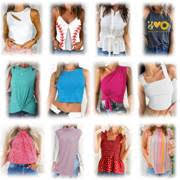 2- 64,953 PCS   AMAZON END OF SEASON LEFTOVER STOCK OF LADIES AND MENS CAMISOLE TOPS (#5858012)