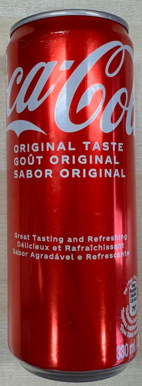 Coca cola 24x33cl cans sleek(also fanta sprite zero ) text UK FR ESP 3140cs