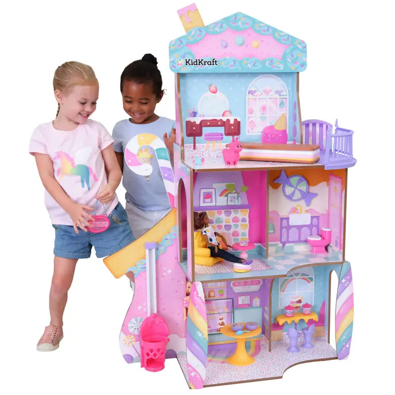 2 truckloads worth of KidKraft Candy Castle Wooden Dollhouses available.