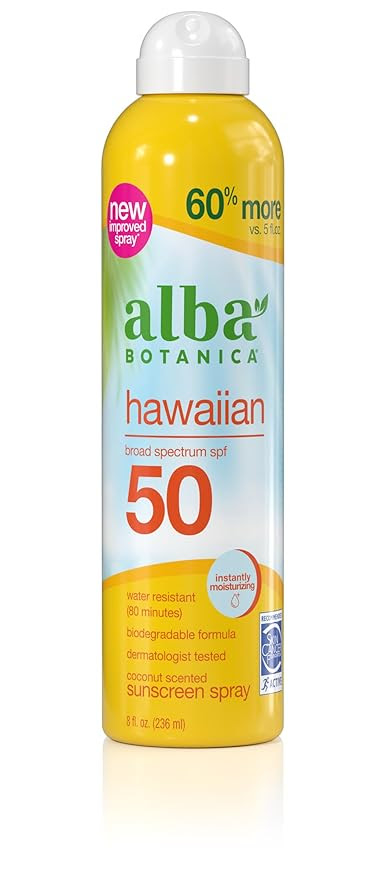 Alba Botanica SPF50 Hawaiian Coconut  8 fl oz Sunscreen Spray. 5000 units. EXW Los Angeles $2.95 unit.