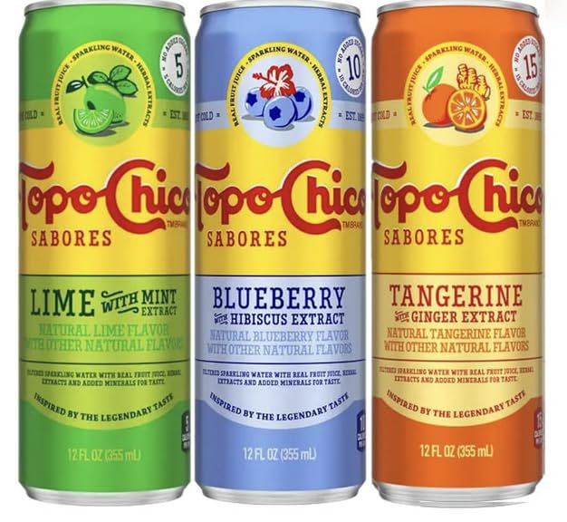 Generic Topo Chico 12oz 24pk Sparkling Water Variety Pack. 637Cases.  EXW Los Angeles $10.00/case of 24.