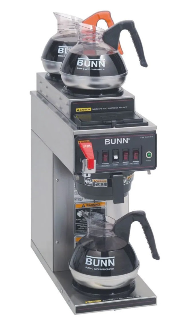 BUNN - CWTF35-3T 12 Cup Automatic Commercial Coffee Brewer with 3 Warmers. 200 units. EXW Cincinatti $395.00 unit.