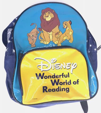 Lion King Disney Blue And Yellow Small Kids Backpack USA