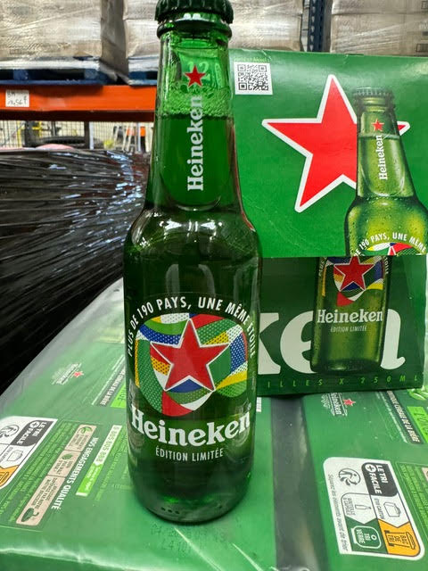 On the floor Heineken