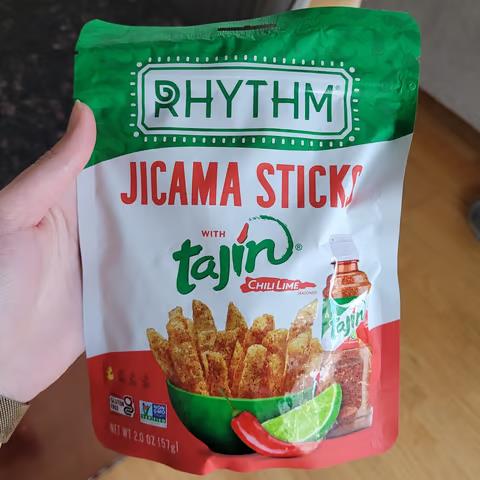 Rhythm 2.oz Superfoods Chili Lime Jicama Sticks.  35,200 Bags. EXL TX $0.95/Bag.