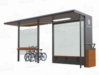 6m Solar bus shelter