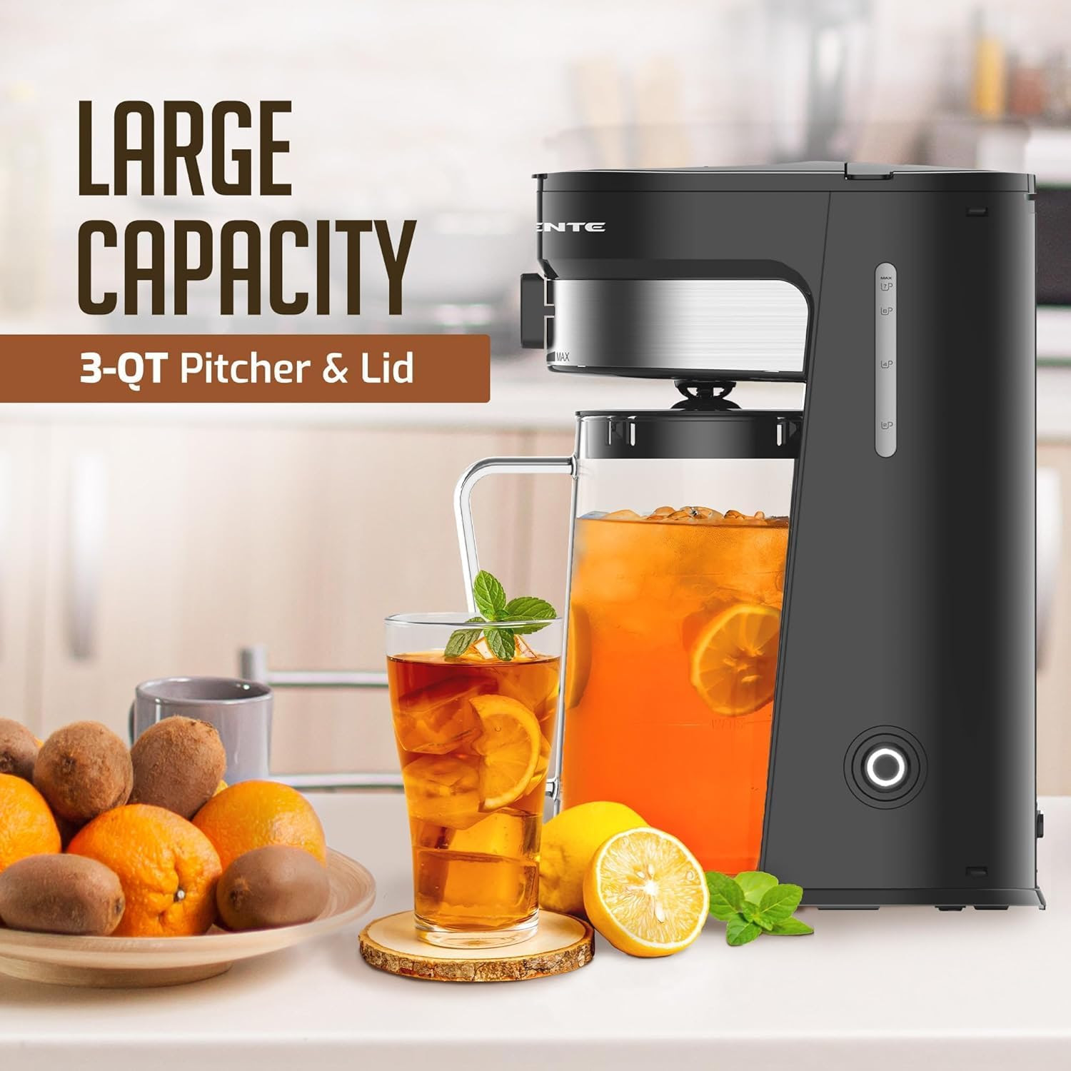 OVENTE Iced Tea Maker and Cold Coffee Brewer Machine with 3 Quart Pitcher. 1300 units. EXW Los Angeles $14.00 unit.