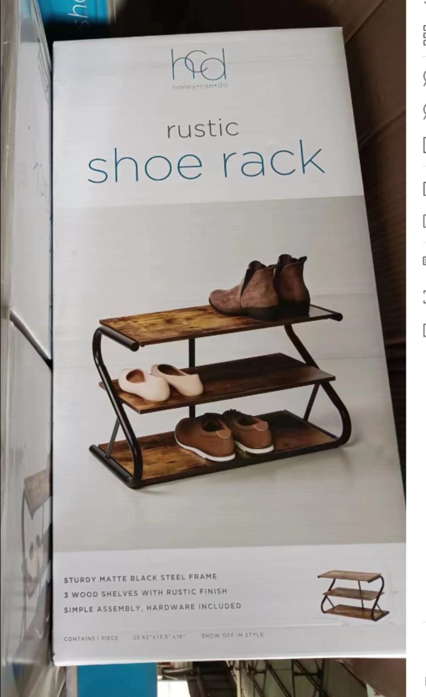 Rustic Shoe Rack. 1200 units. EXW Los Angeles $14.00 unit.