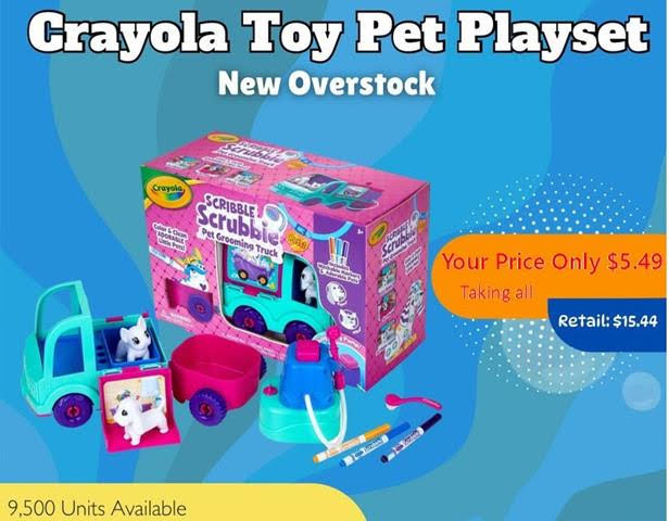 Crayola Scribble Scrubbie Pet Grooming Toy Trucks