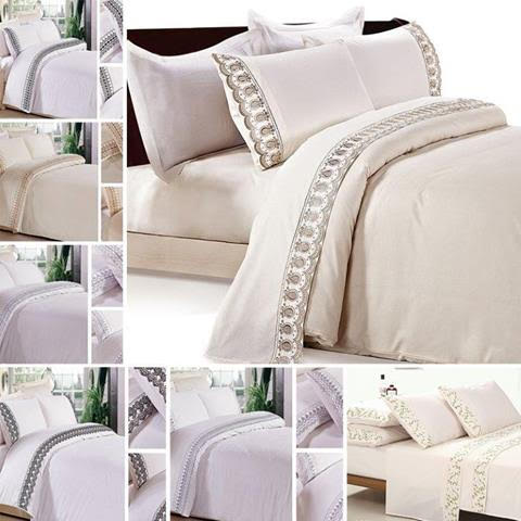 Lace bed sheet sets