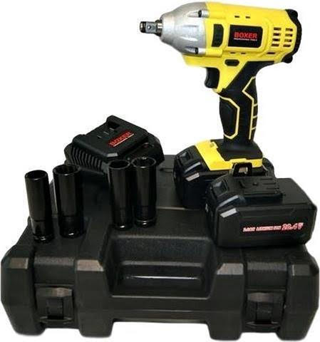 Boxer Cordless Impact Wrench with 4 Sizes Socket Wrenches Set Europe