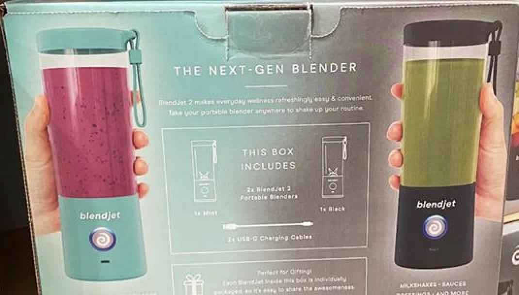 BlendJet 2 Portable Blender, 2-Pack - Holiday Gift Idea - On the Go - Smoothies - Protein Shakes