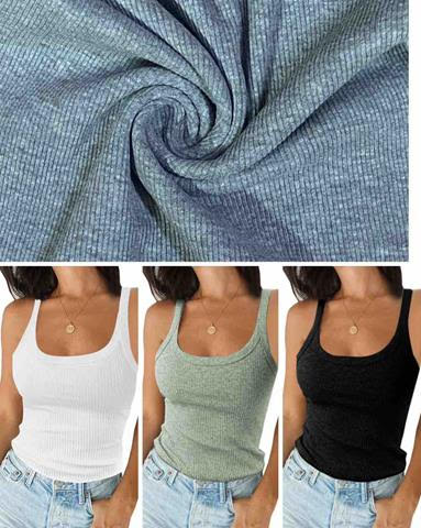 Ladies ribbed tanks India