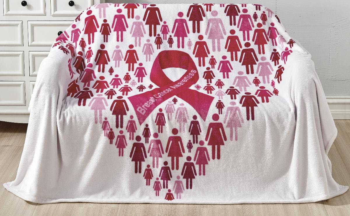 Breast Cancer Awareness Throw Blankets - Pinktober