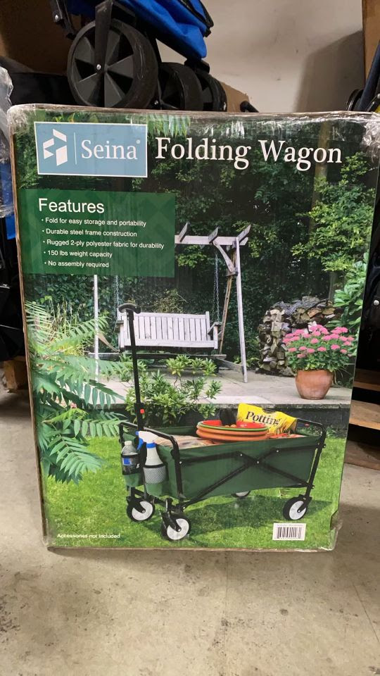 Seina Compact Collapsible Folding Utility Cart Wagon. 1200 Units.  EXW Los Angeles $37.00 Unit Retail $119.00.