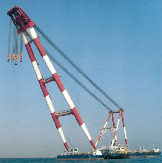 Ref. No. : BNC-FC-1200-11 (TBN),  FLOATING CRANE (SHEAR LEGS TYPE)