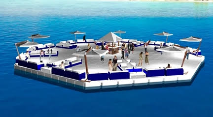 floating pontoon / great for floating restaurant or Bar 