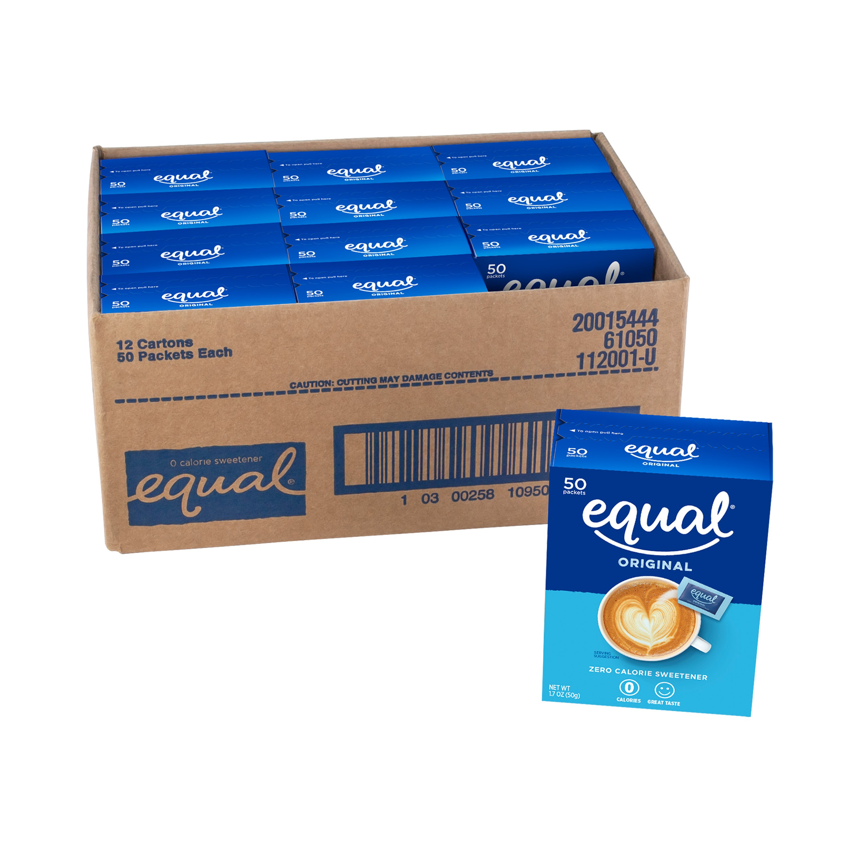 Equal Zero Calorie 115 Packets Sugar Substitute Sweetener. 85,680 Boxes.  EXW Los Angeles $1.45 Box.