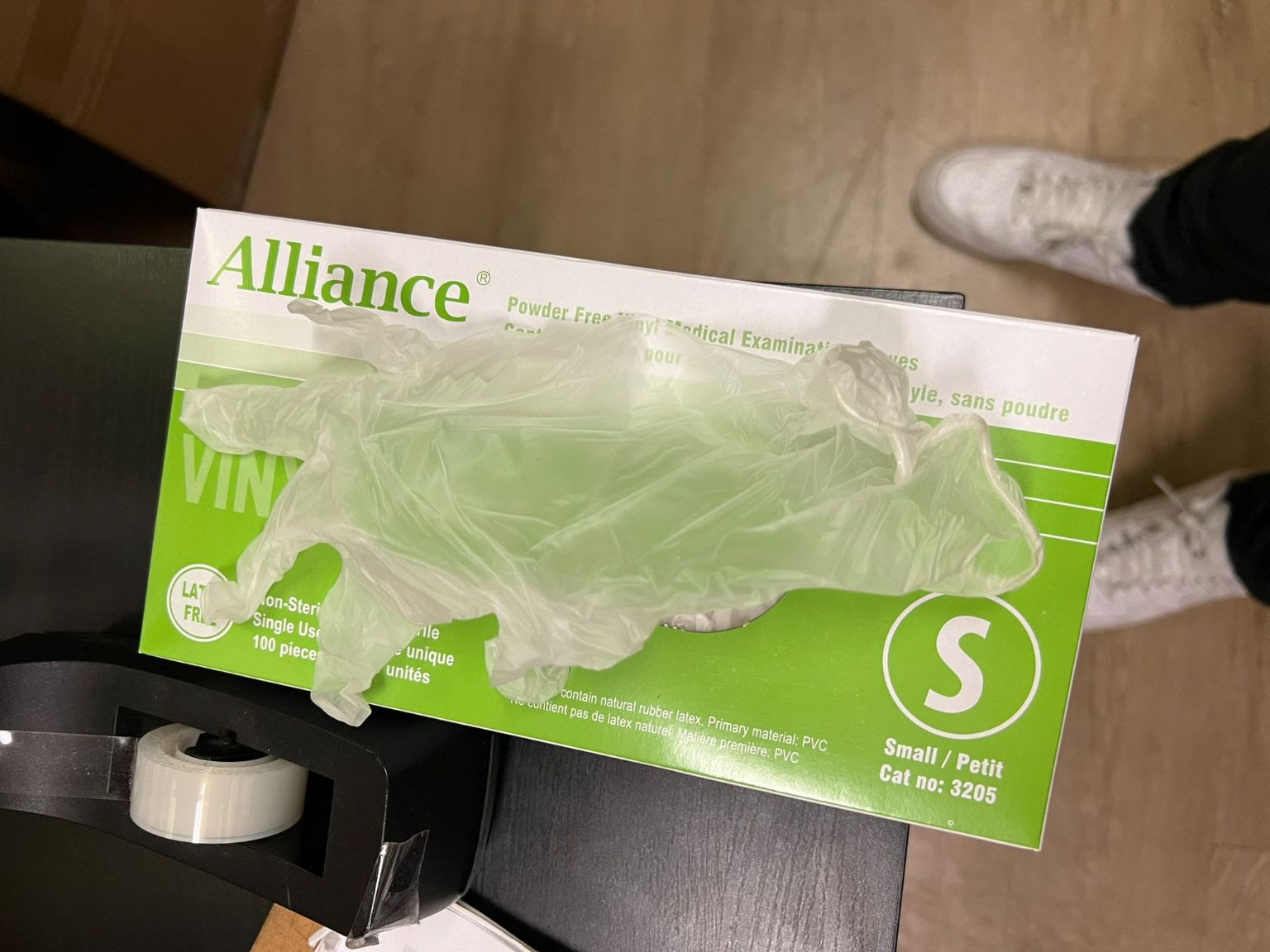 Alliance Powder Free Vinyl Medical Examination Glove. 15,500 Boxes.  EXW Los Angeles $0.95/Box of 100. Size Small only.