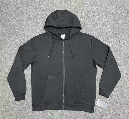 Mens Zipper CVC Hoodie Jacket