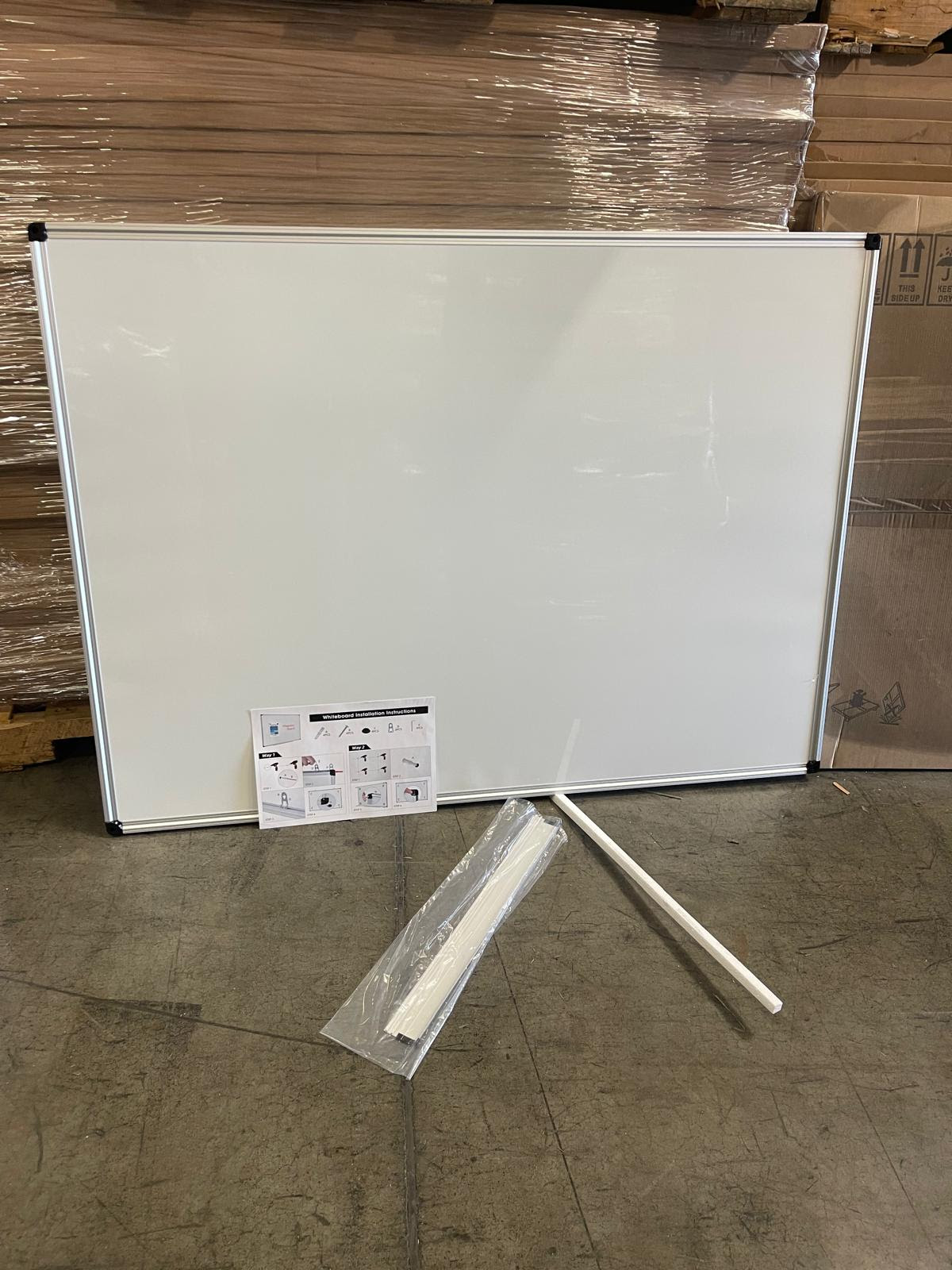 Assorted Sizes Magnetic White Dry Erase Wall Mounted Boards Closeout. 2800 Units.