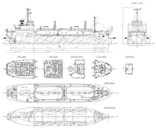 Ref. No. : BNC-LPG-1062-95 (M/T UNION GAS),  LPG CARRIER (LIQUEFIED GAS CARRIER)