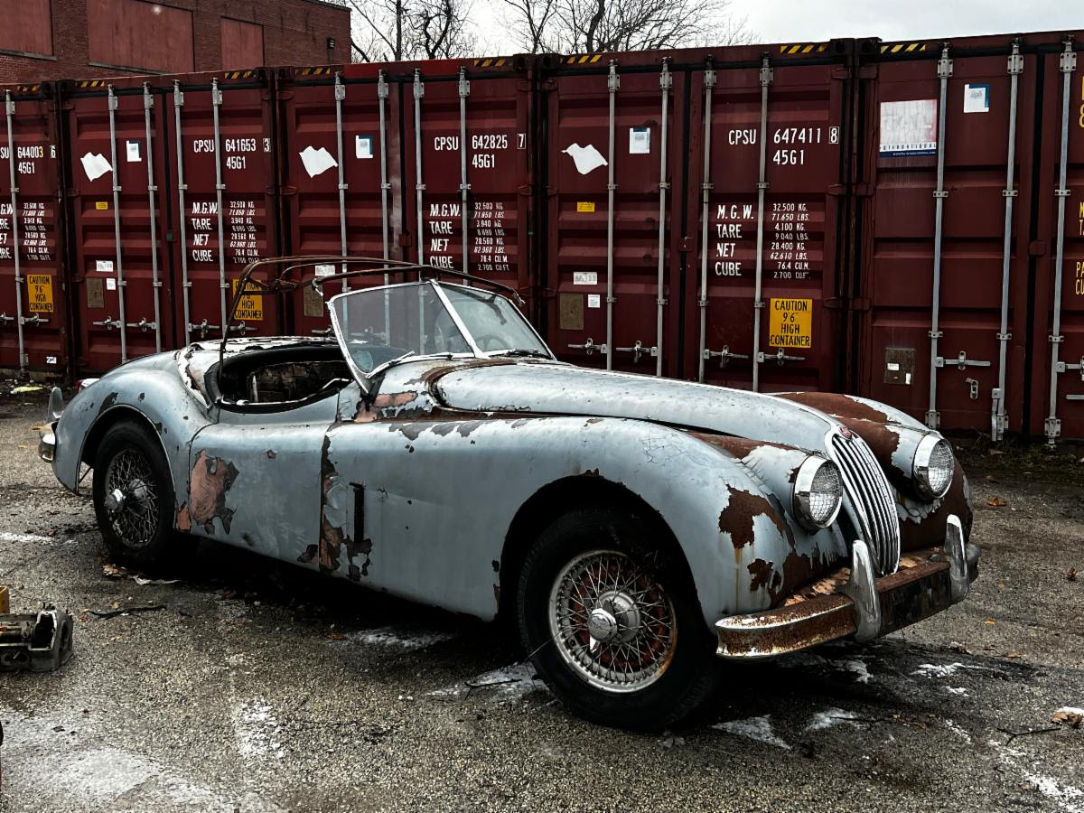 Discounted: Matching Numbers 1955 Jaguar XK140 Roadster