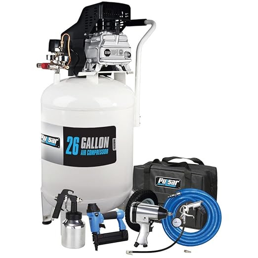 Pulsar 26 Gallon 5.0 HP Oil-Lubricated Air Compressor with Add-on Tool Kit.  208 Units. EXW Dallas $295.00 Unit.