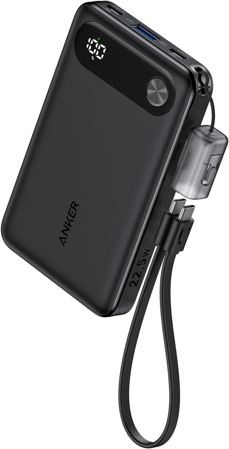 Anker A1388 Power Bank 10,000mAh Portable Charger with Built-in USB-C Cable. 1092 Units.  EXW Los Angeles $12.50 Unit.