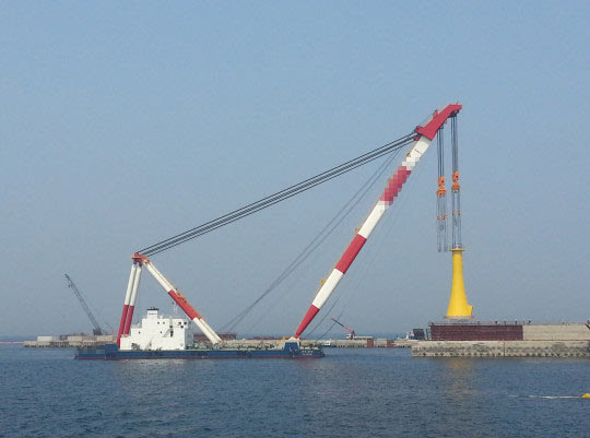 Ref. No. : BNC-FC-700-13 (TBN),  FLOATING CRANE BARGE (SHEAR LEGS TYPE)