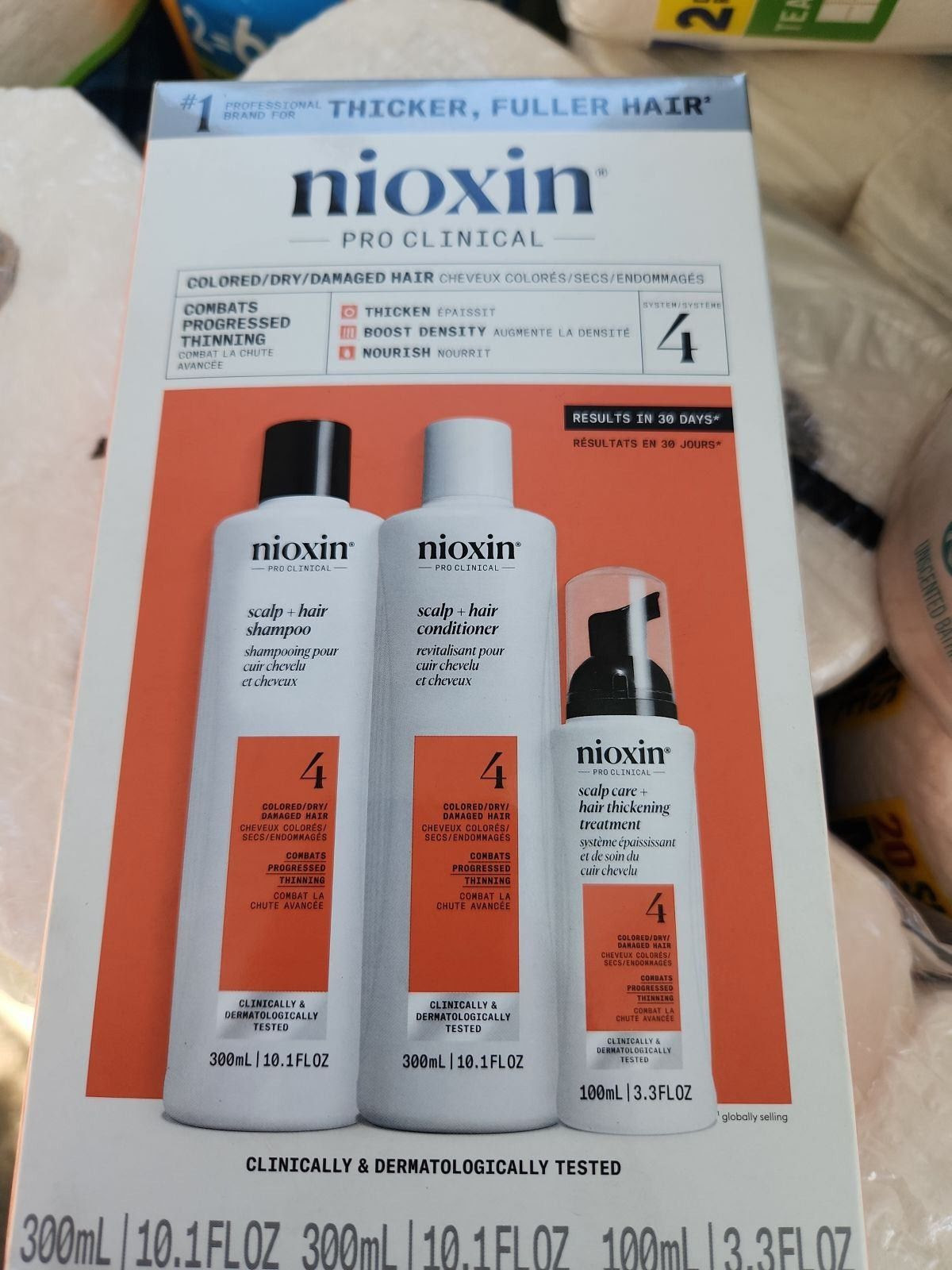 Nioxin Scalp + Hair Thickening System . 900 Sets.  EXW Los Angeles $29.00 Set. Retail $55.00