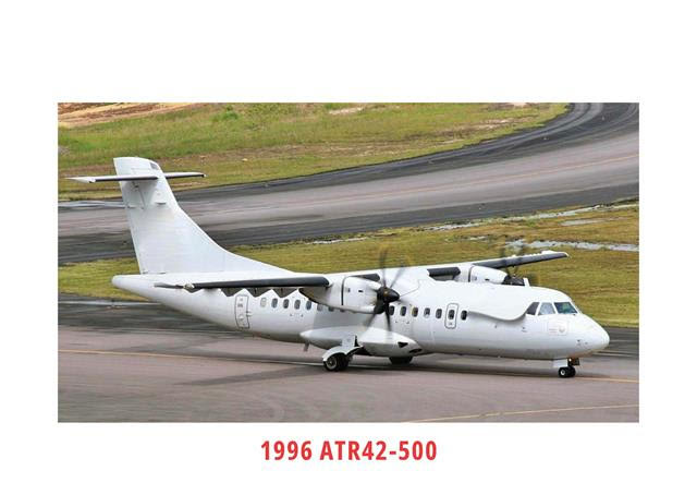 Attached file contains the specs, pictures of a 1996 ATR42-500 for sale.