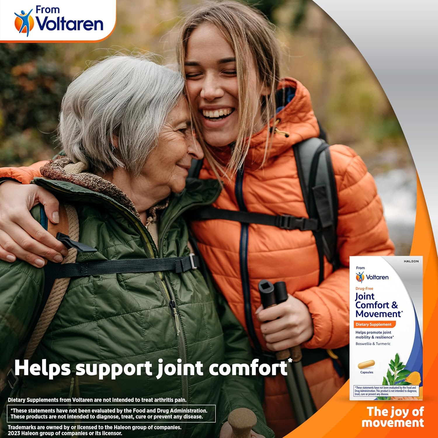 Voltaren 30 Ct Joint Comfort and Movement Dietary Supplement.  7,560 Units. EXW Los Angeles $2.50 Unit. Retail $14.89