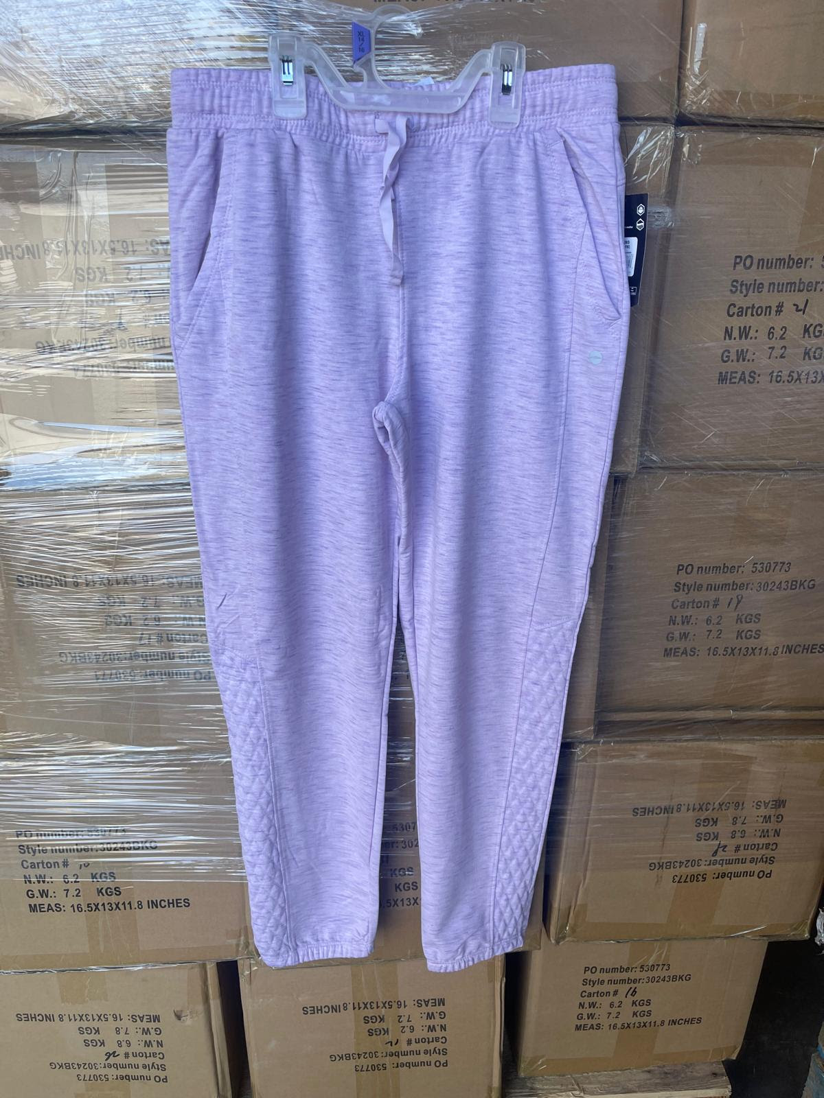 Avia Girls Quilted Jogger Pants. 30,084 Pieces.  EXW Los Angeles $1.50 Piece.