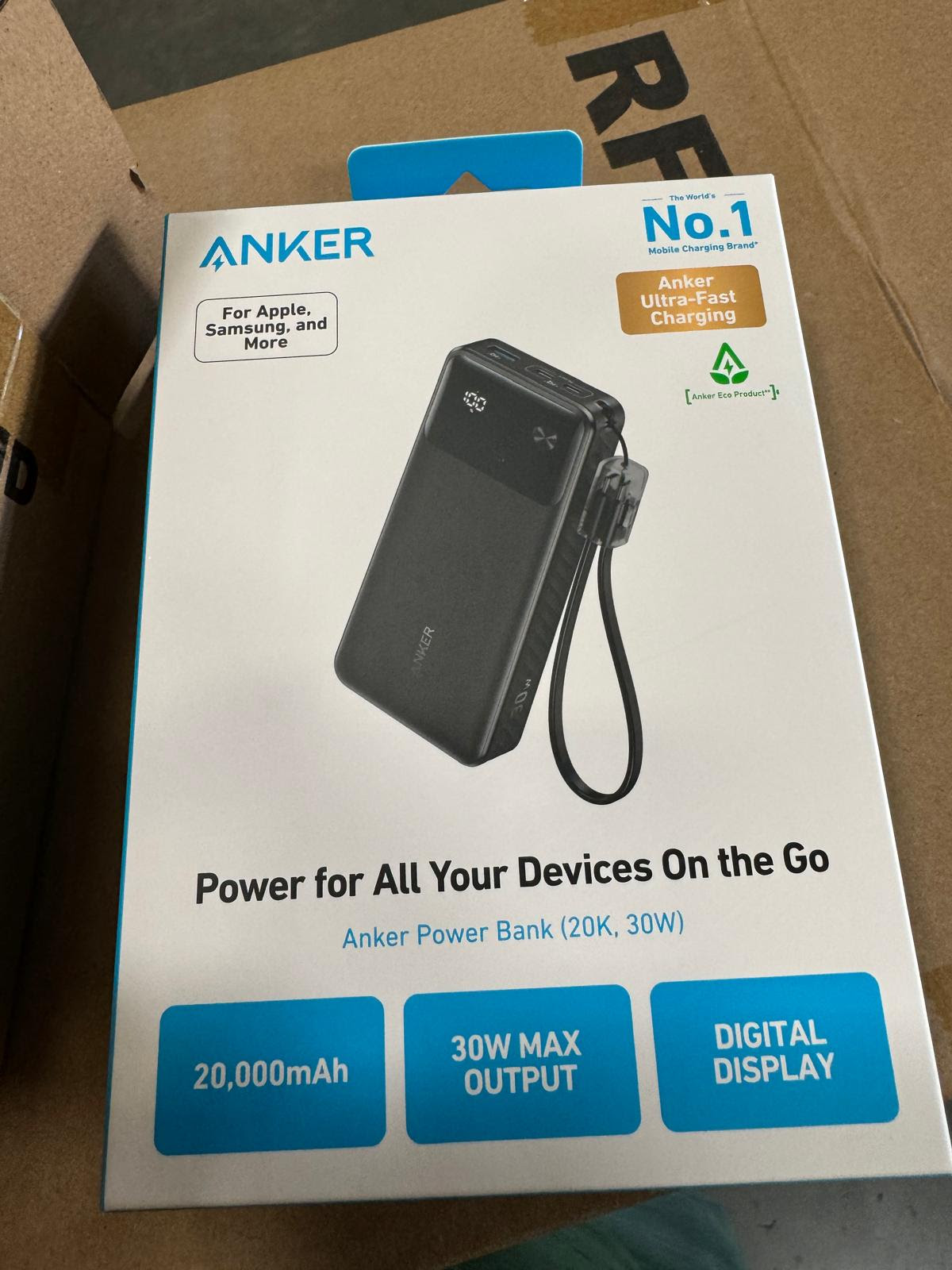 Anker 10000mAh 30W USB-C Power Bank. 144 Units.  EXW Miami $29.00 Unit. Retail $79.99