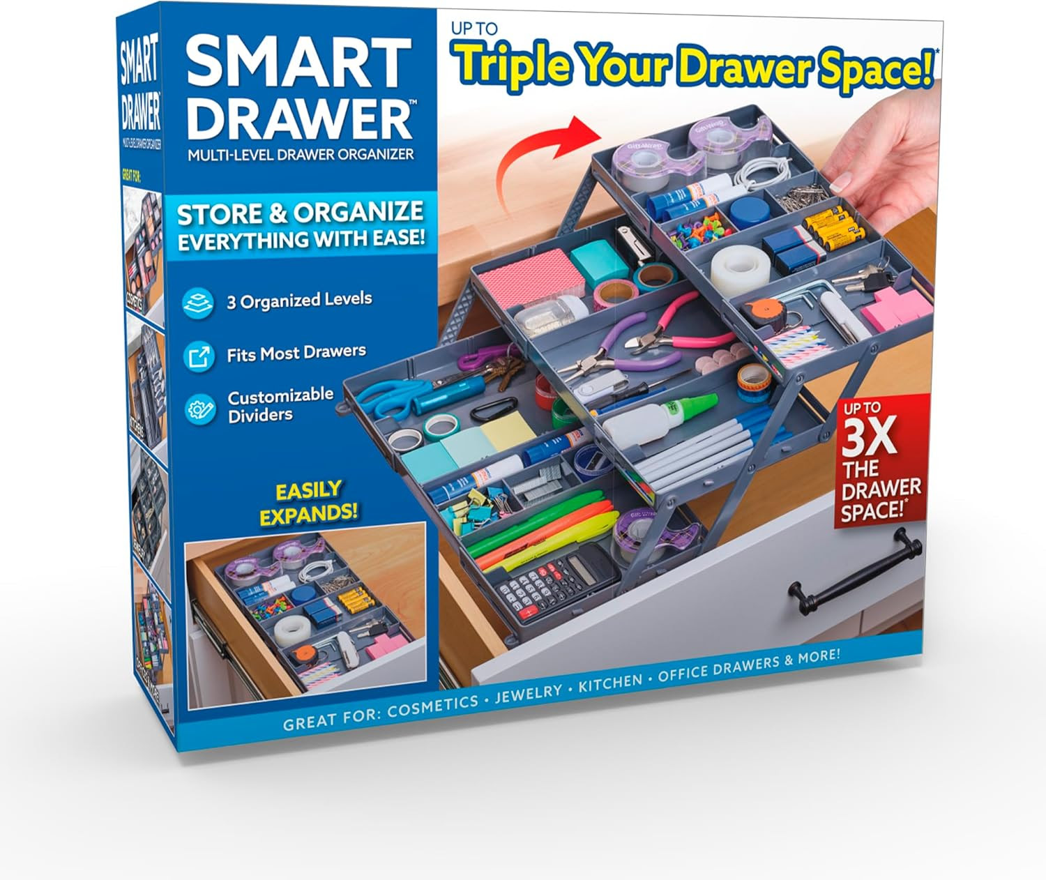 Ontel Smart Drawer Organizer. 10,000 Units.  EXW Las Vegas $6.95 Unit. Retail $29.99