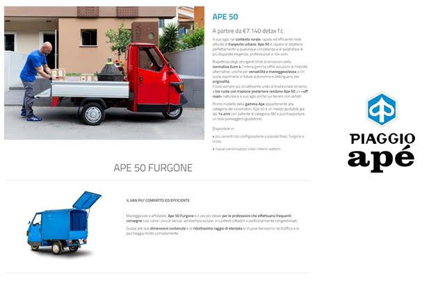 APE PIAGGIO 2024