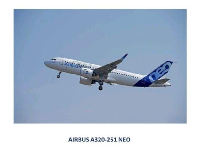 Airbus 320-251 NEO. This is the latest version of this aircraft and has 20% less fuel burn.