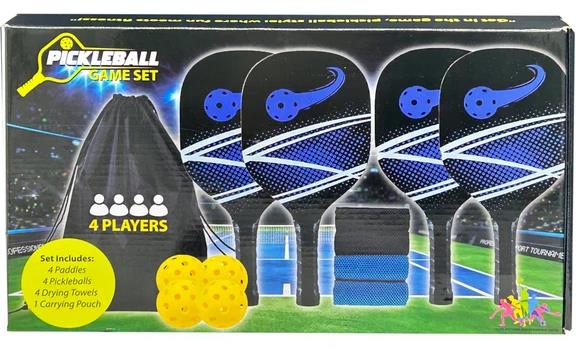 Complete Pickleball Kit - Includes 4 Pickleballs, 4 Towels, and a Convenient Carrying Bag