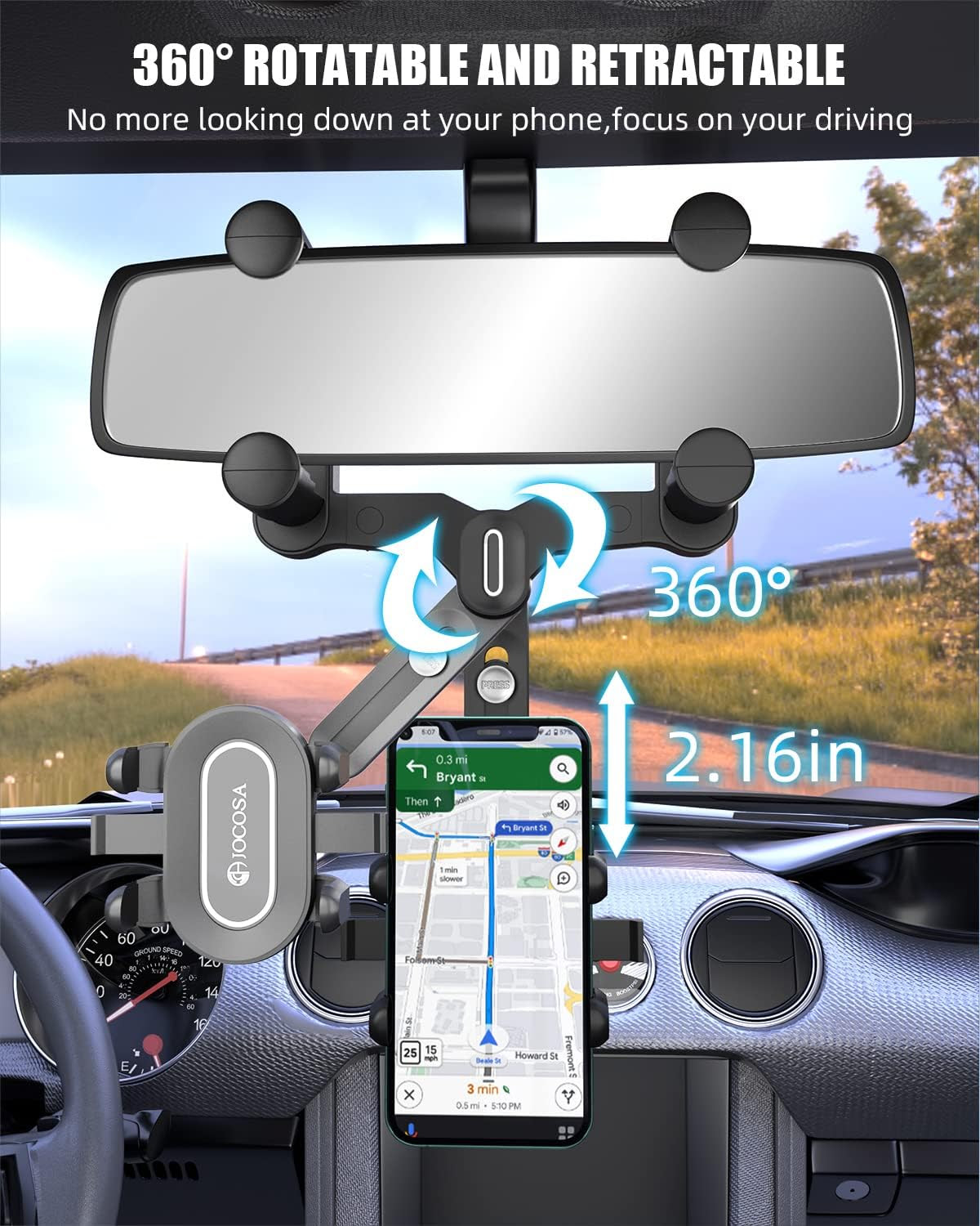 Rearview Mirror Phone Holder. 5000 Units. EXW Los Angles. 5000 Units.