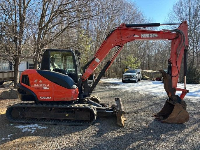 2017 Kubota KX080-4 Excavator, 4834 hours!