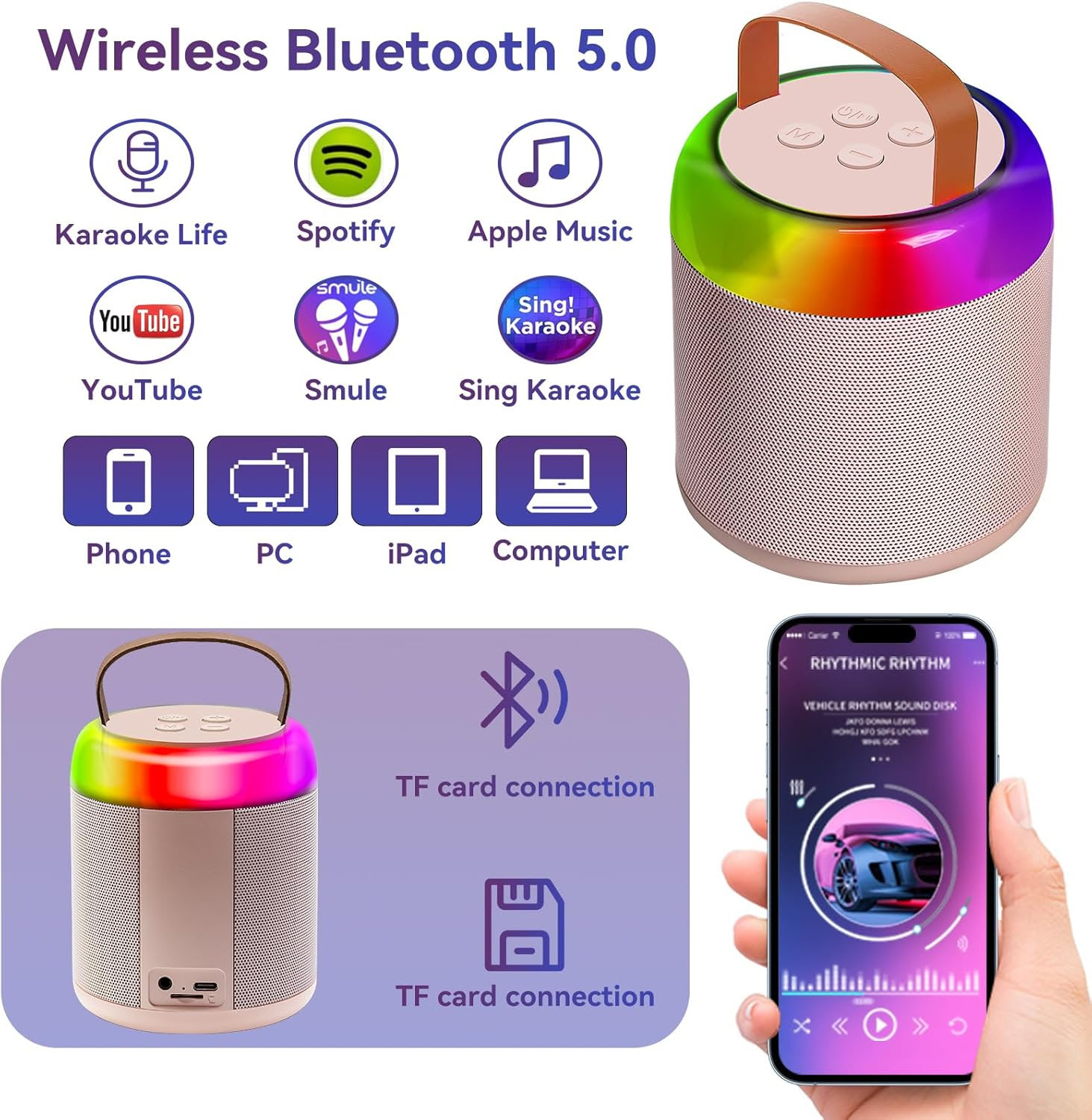 Wireless Bluetooth Mini Karaoke Machine Closeout.   1769 Units. EXW Los Angeles $7.95 Unit.