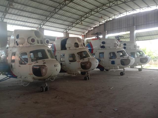 4 x Mi-2 Helicopters available 