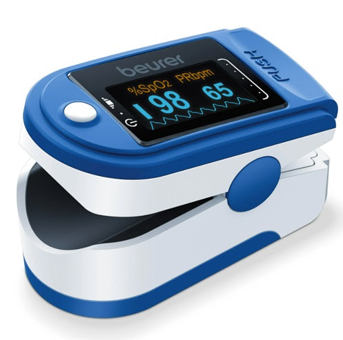 Beurer Pulse Oximeter Tests Blood Oxygen Saturation and Heart Rate. 