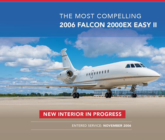 exceptional Falcon 2000EX EASy. 