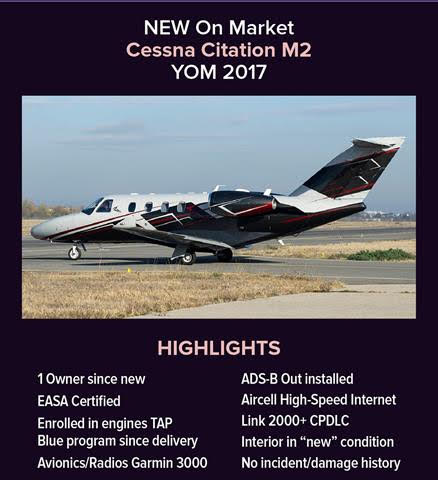 New to Market - 2017 Citation M2 for sale