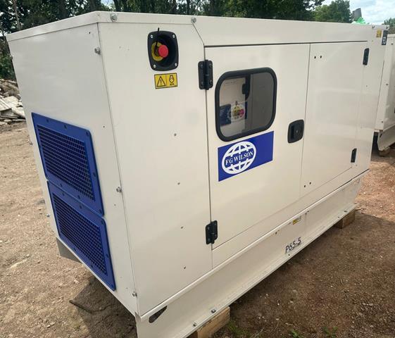 2018 Used P65-5 F G Wilson, 65 Kva Perkins/Marelli Acoustic Generator.