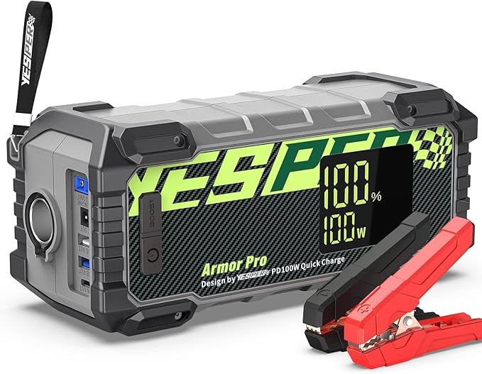 YESPER 66666mAh 2500A Car Battery Jump Starter with Power Bank. 325 Units.  EXW Los Angeles $75.00 Unit. Retail $189.99