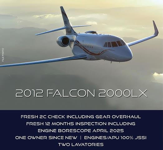 Off market Falcon 2000LX price reduction